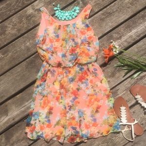 City Triangles Floral Mini Dress